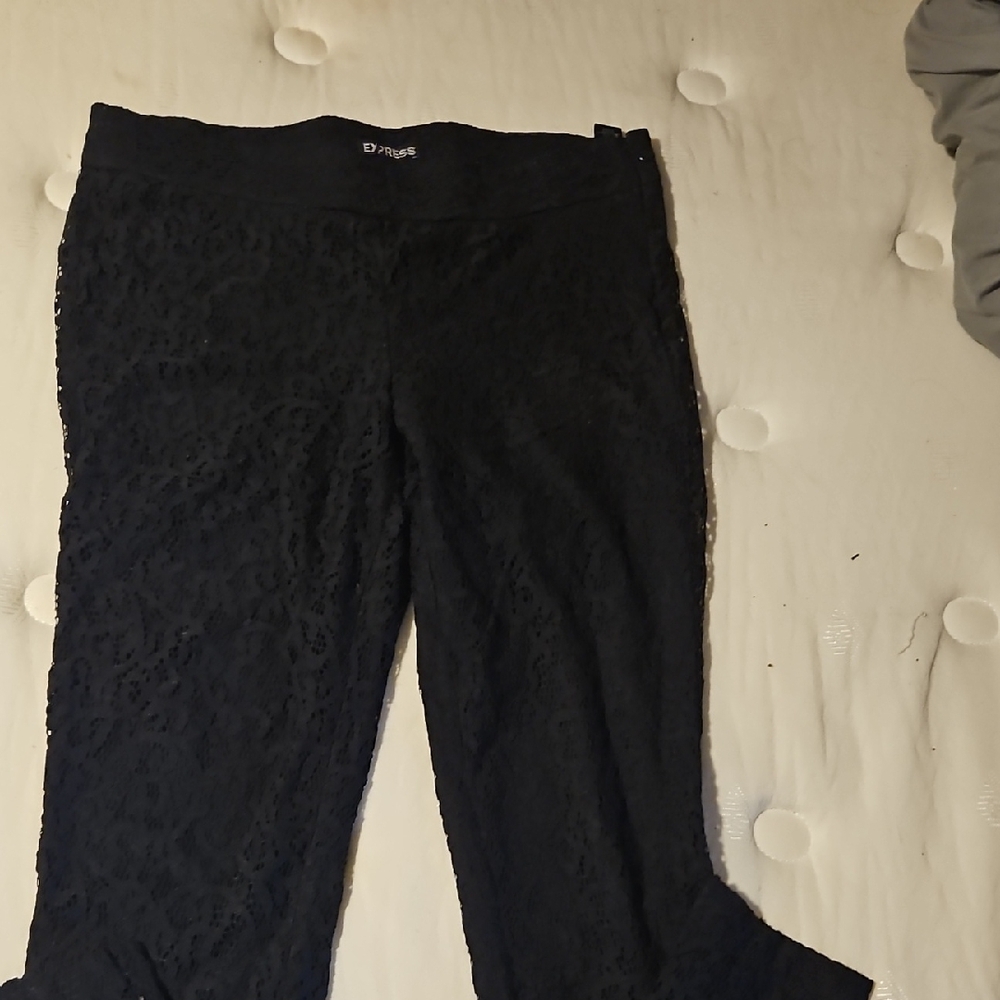 Express Black Lace Leggings